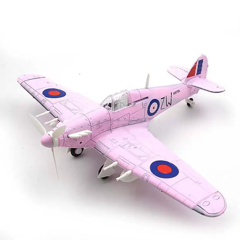 20cm 4D Boy Diy Toys Fighter Assemble Blocks Building Model Airplane Military Model Arms Germany BF109 UK Hurricane Fighter Gift