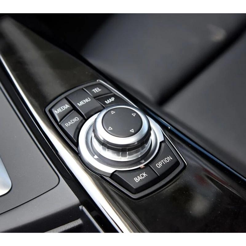 Car Multimedia Buttons Decorstion Cover Trim Sticker Fit For BMW 1 2 series 3 series 4 series 5 series 7 Series X1 X3 X4 X5