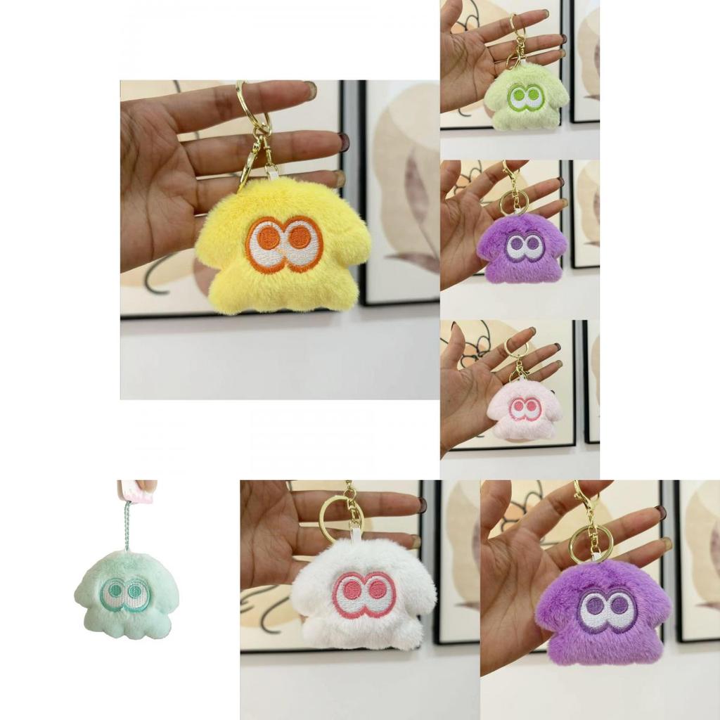 Cute Plush Squid Monster Keychain Adorable Stuffed Animal Bag Charm 8cm