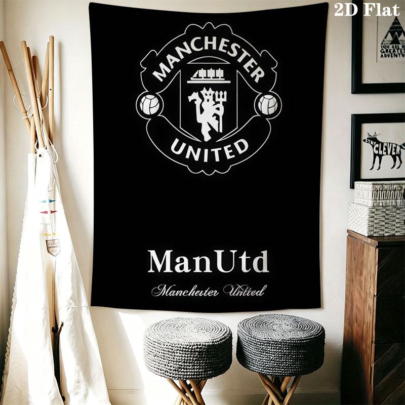 Man Utd I Wall Hanging Printed Fabric Blanket Decorative Tapestries for Bedroom Living Room Home Decor