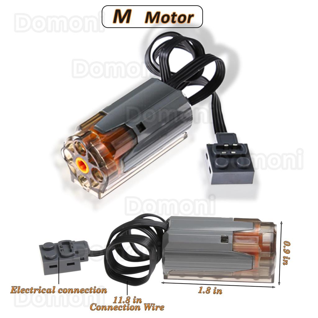 35-Piece 8883 Power Functions Enhanced Black M Motors Compatible with Lego Technical Parts, Pre-Assembled Building Blocks, Car Toys, MOC Blocks,