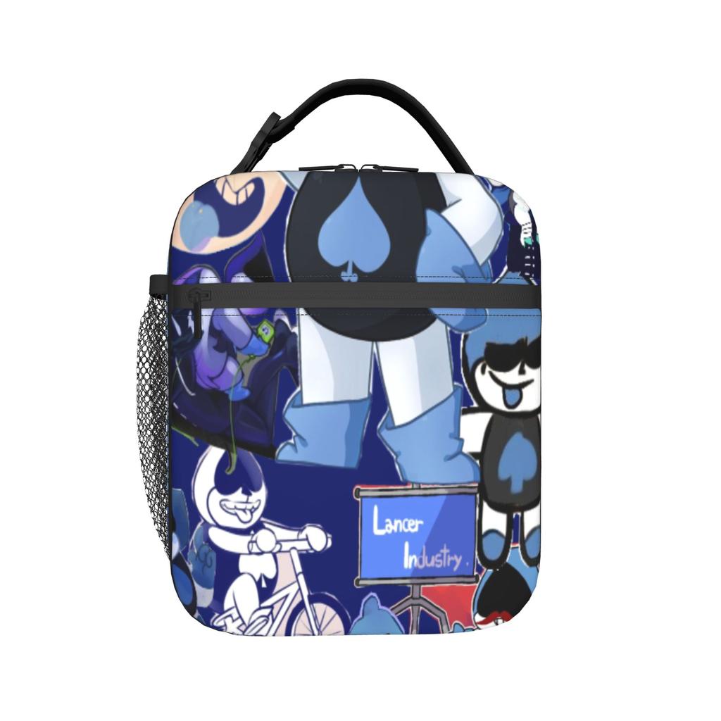 Lancer Face Insulated Lunch Bag for Men Women Food Bag Portable Thermal Cooler Lunch Boxes For Work