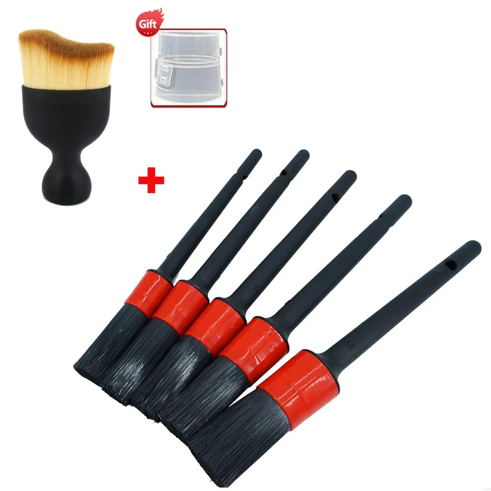 Car Cleaning Brush Kit Automotive Detail Brushes For Car Interior Detailing Brush Set Wheel Rims Clean Brush Plastic