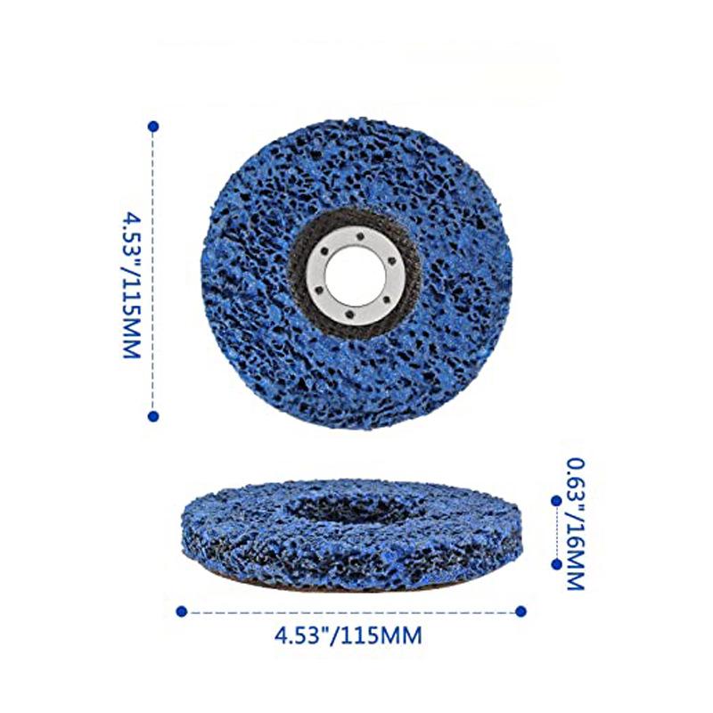 Rust Removal and Cleaning Wheel - Nylon Silicon Carbide Grinding Disc for Metal and Stainless Steel Polishing and Sanding.