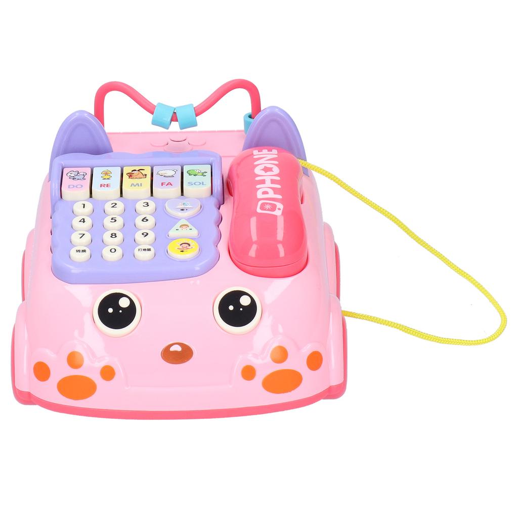 Children Telephone Toy Educational Simulation Telephone Toy with Light Music Effect