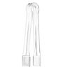 10pcs/set High Quality Transparent Serving Tongs Disposable Plastic Kitchen Utensils Anti-Slip Portable Small Tongs Set Party