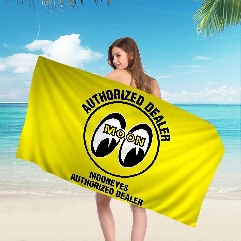 Mooneyes Bath Towel Microfiber Soft Water Absorbing Breathable For Girl Kids Decorative Cartoon Beach Towel