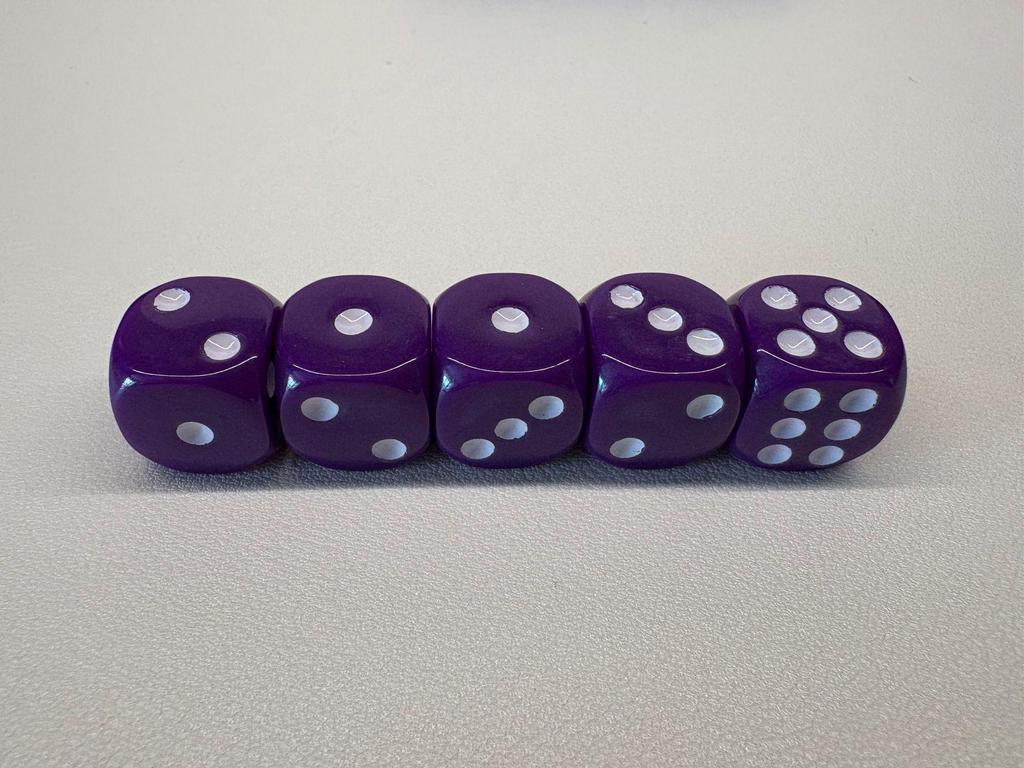 14mm Round-Corner Acrylic Dice Set for RPGs and Teaching