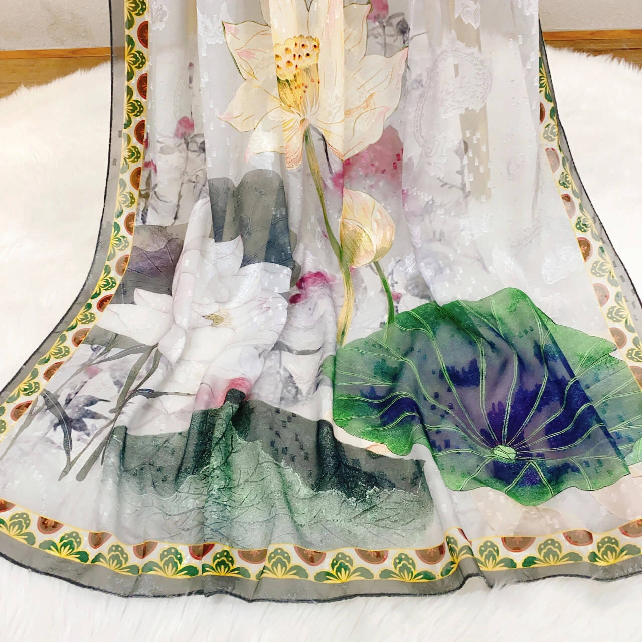 

Летний дымчато-пурпурный шифоновый шарф из искусственного шелка для женщин, весенне-осенняя шаль, тонкий шелковый марлевый шарф, пляжное полотенце, длинный шарф 180-90cm