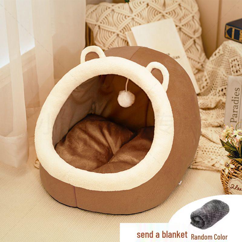 

Уютная полузакрытая лежанка для питомца: Зимостойкий, Толстый, Грязеотталкивающий и Моющийся для Кошек и Маленьких Собак - Комфорт в Любое Время Года M / Up to 15 lbs [Most Pet Owners Choose]