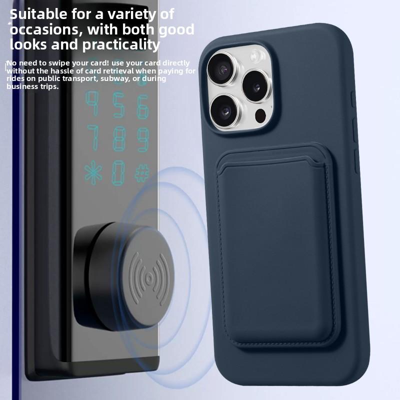 Magnetic Liquid Silicone Case for IPhone 17 Pro Max Air 16 15 14 13 12 with For Magsafe Card Bag Wallet Camera Lens Film Cover