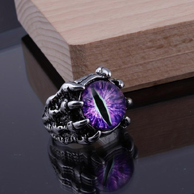 Open Rings Wolf Claw Demons Eye Shape Adjustable Rings Finger Jewelry Alloy Texture Perfect for Fashion Lover Present