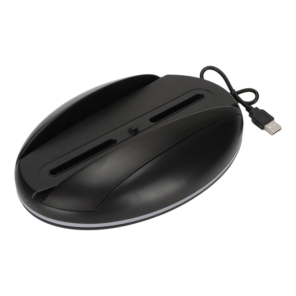 LED Vertical Stand Stylish Plug and Play Console Docking Station with 3 USB2.0 Ports Colorful Light for PS5 Consoles