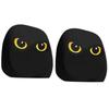 2PCS Funny Cartoon Eyes Headrest Covers, Car Front Seat Head Rest Decor Pillow for SUV Truck MPV RV, Auto Interior Accessories