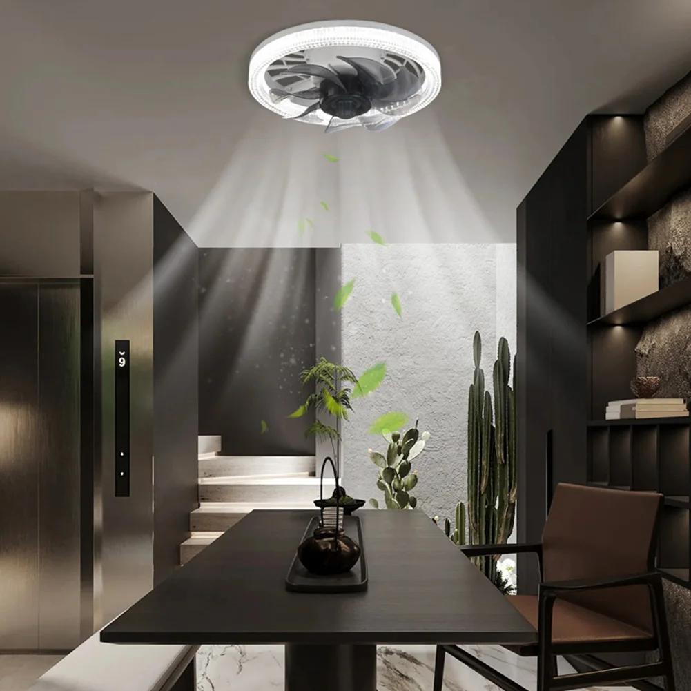 2-in-1 Drei-Geschwindigkeits-Modus LED-Ventilatorleuchte mit Fernbedienung Licht Deckenventilator Beleuchtungsbasis für Zuhause Schlafzimmer Licht Ventilator Decke