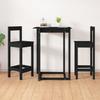 VidaXL 2x Bar Chairs Bar Stools Kitchen Chairs Dining Room Bistro Furniture Home Interior Black 822146