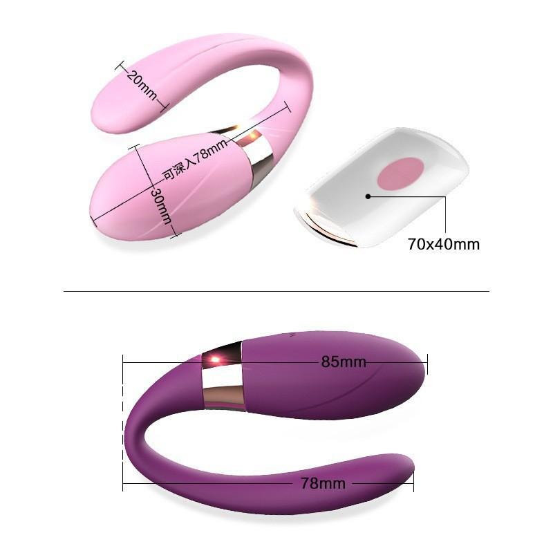Couples Shared Shock Wireless Remote Control G-Spot Female Wearable Masturbator Adult Products