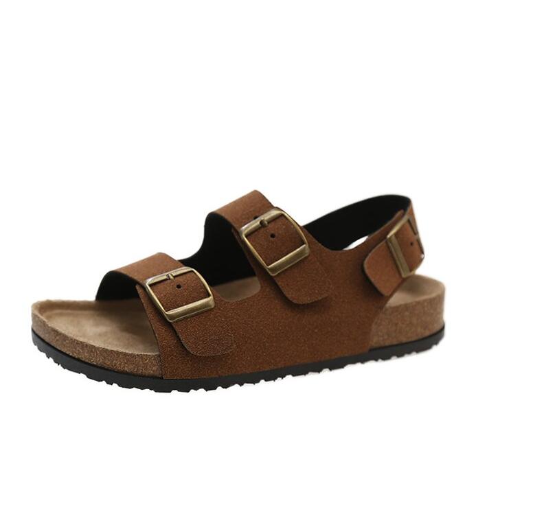 Flat Slippers Women Men Slippers Luxury Indoor Bottom Non Slip Cork Slippers Women's Beach Outdoor Home Flip Flops Sandals2024