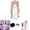 Stunning Danganronpa Junko Enoshima Cosplay Wig With Cute Bear And Bunny Hairclips