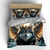 Wolf Fantasy Art Home Decor Multiple Sizes Kid'S And Adults' Bedroom Exquisite 3Pc Bedding Set, Gift