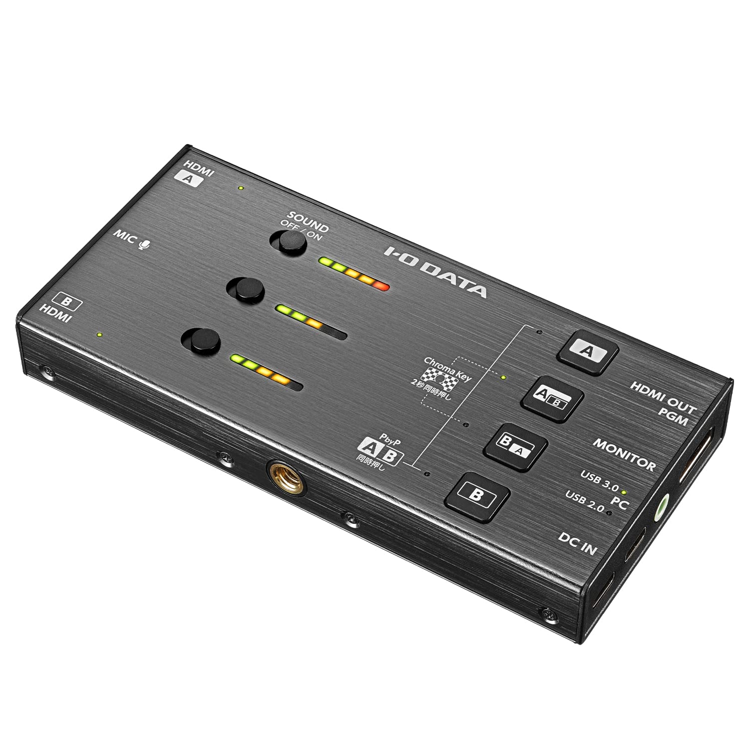 

ДАННЫЕ Двойной захват HDMI для распространения на ПК Переключение видеосигнала HDMI Функция композиции Chroma key Совместимость с шиной питания IO PowerDelivery/USB GV-LSU200