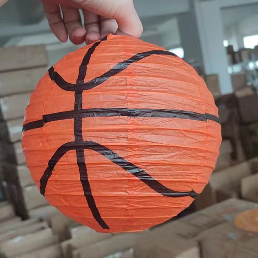 6 szt. Papierowe Lampiony Piłkarskie Baseballowe Sportowe Dekoracja Wisząca na Imprezę Urodzinową o Motywie Sportowym i Dekoracje Stołu