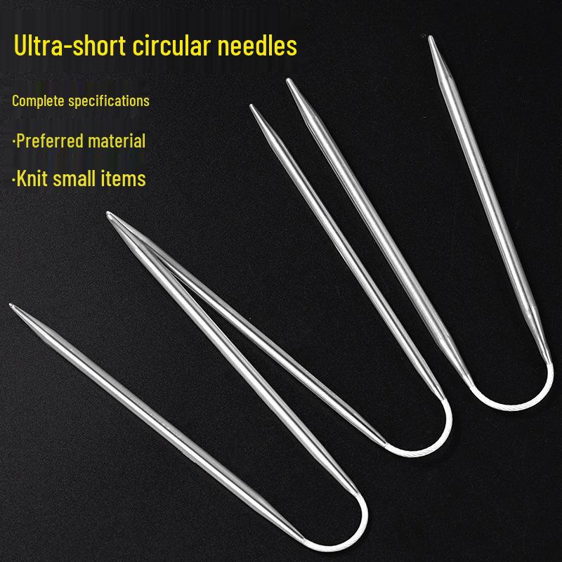 Stainless Steel Circular Knitting Needle Set for Sweaters and Sleeves