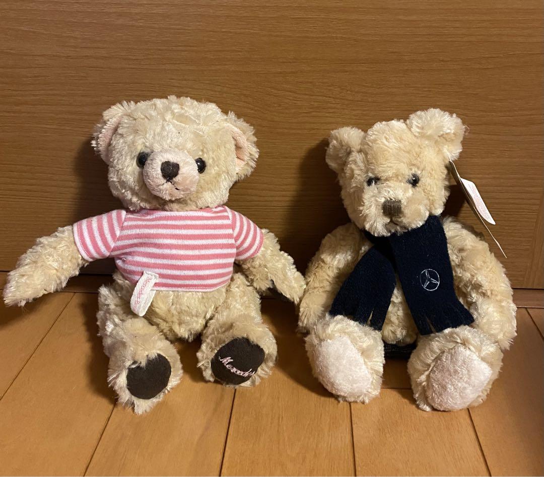 

[USED] Mercedes-Benz Original Teddy Bears: Border-chan and Muffler-chan (2 pieces)
