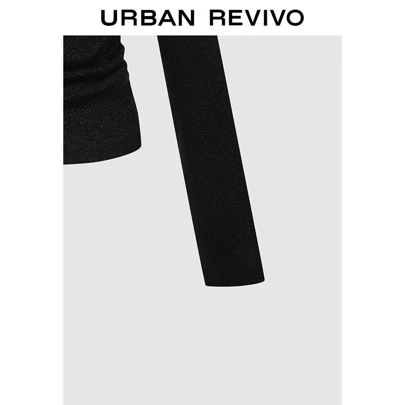 UR Women's Shimmer Asymmetrical Neck Knit Top