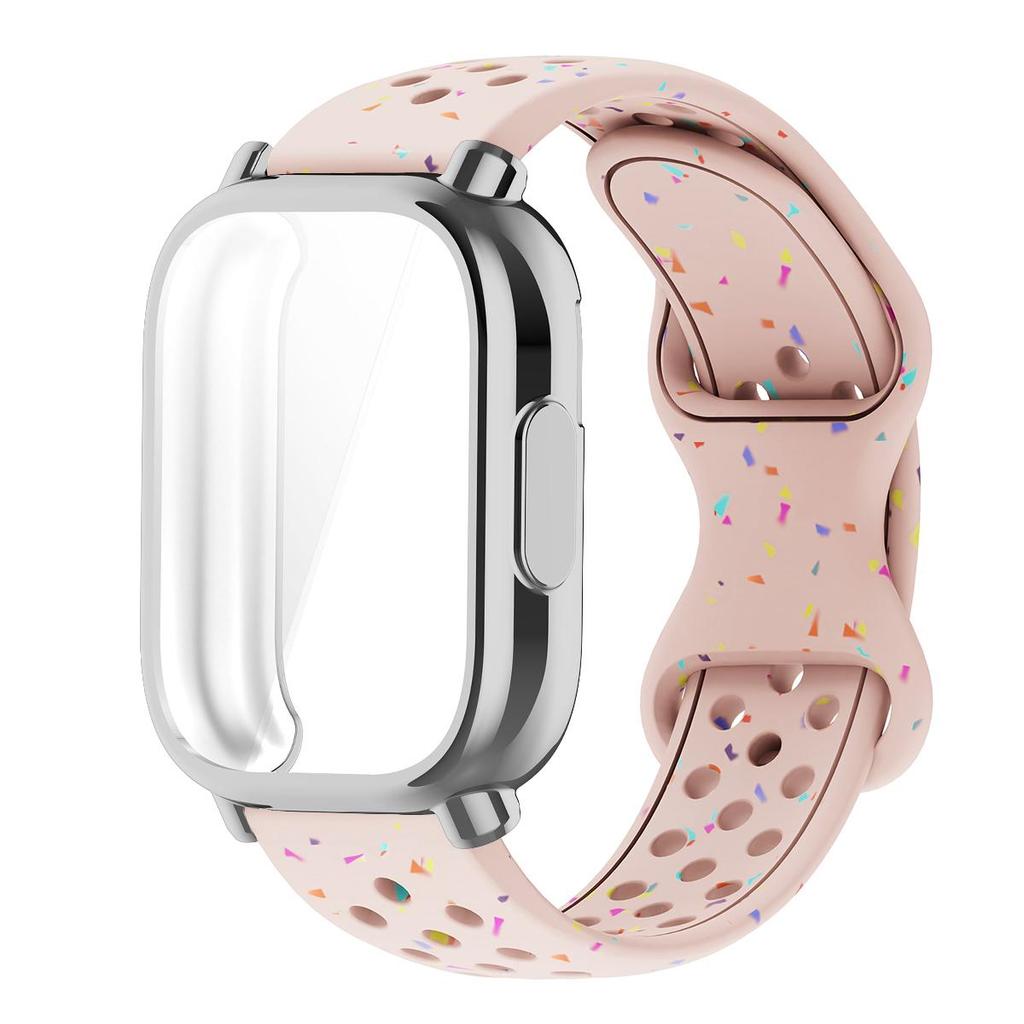 Řemínek+Pouzdro Pro Xiaomi Redmi Watch 5 active 5 Lite Ochranný Kryt Celý Displej TPU Měkký Kryt a Silikonový Prodyšný Sportovní Pásek