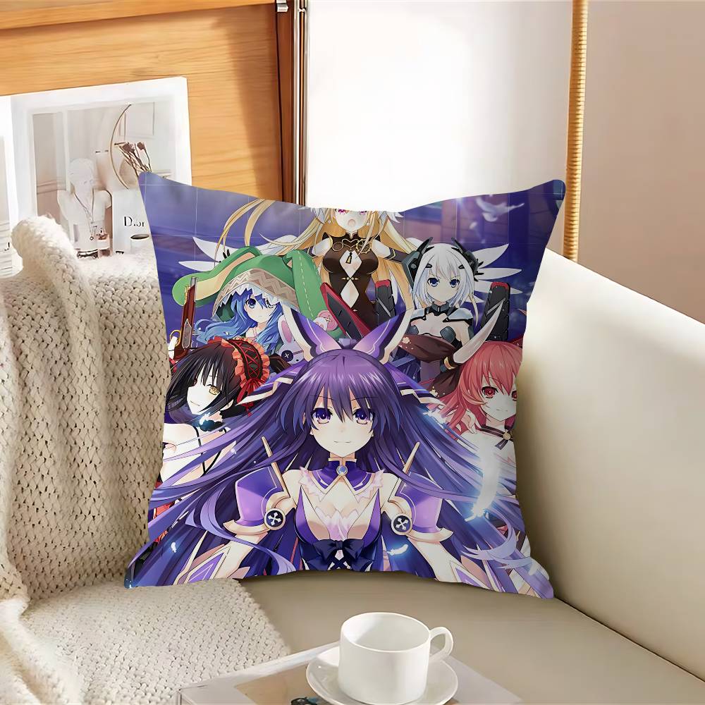Anime D-DATE-A-LIVES Stitch Lucky Dragon Pillow Cover Sofa Cushion Cover Home Room Decoration Children Gift