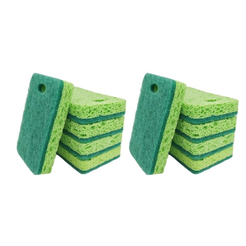 

Pack Of 5/10 High Absorbency Kitchen Dish Sponge For Kitchen And Home Cleaning Tasks Easy To Hanging And Dry Cleaner
