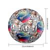 Ronaldo's Juventus Journey Size 5 Soccer Ball Machine-Stitched Indoor/Outdoor Training and Matches Ideal for Soccer Enthusiasts