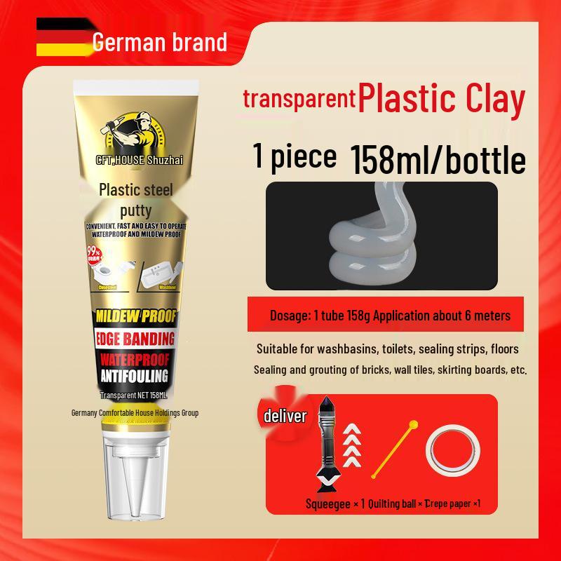 Plastic Steel Waterproof Sealant for Kitchen & Bathroom Gaps