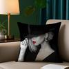 Featuring Sexy Red Lips Pillow Case Short Plush Print Cushion Cover Square Throw Pillow Covers Sofa Home Decor