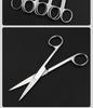 Stainless Steel Ophthalmic Surgical Scissors - Straight/Bent Tip, Sharp for Suture Removal