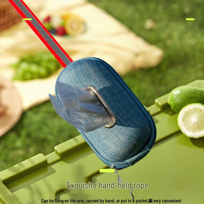 Portable Dog Poop Bag Dispenser with Hook for Walking