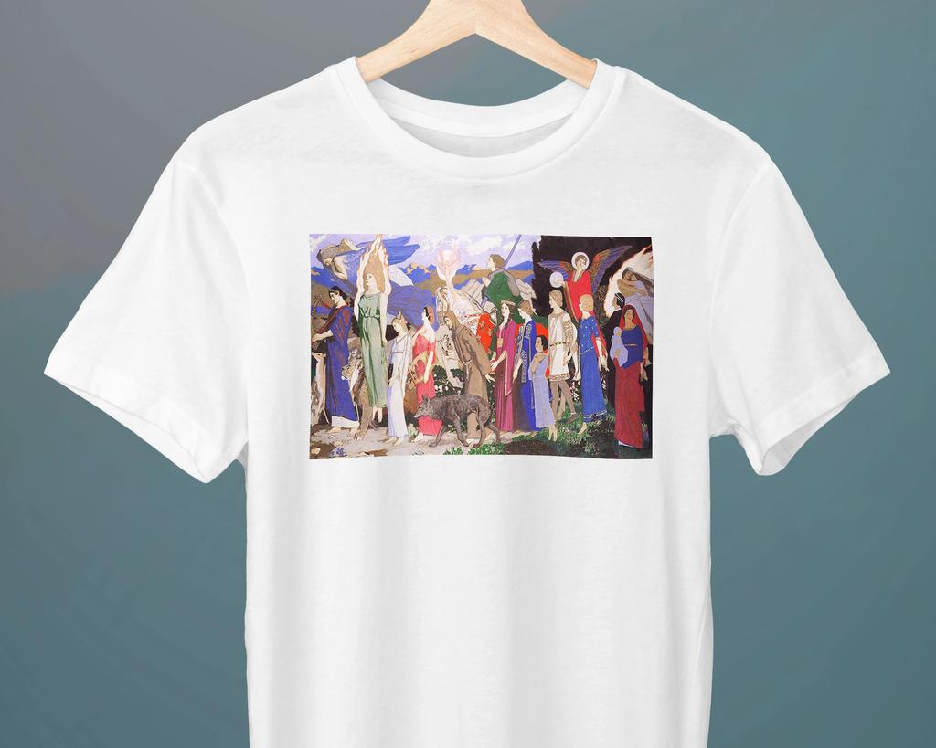 A Masque of Love John Duncan Painting Unisex T-Shirt Symbolism Gift for Her Gift for Him Art Lo