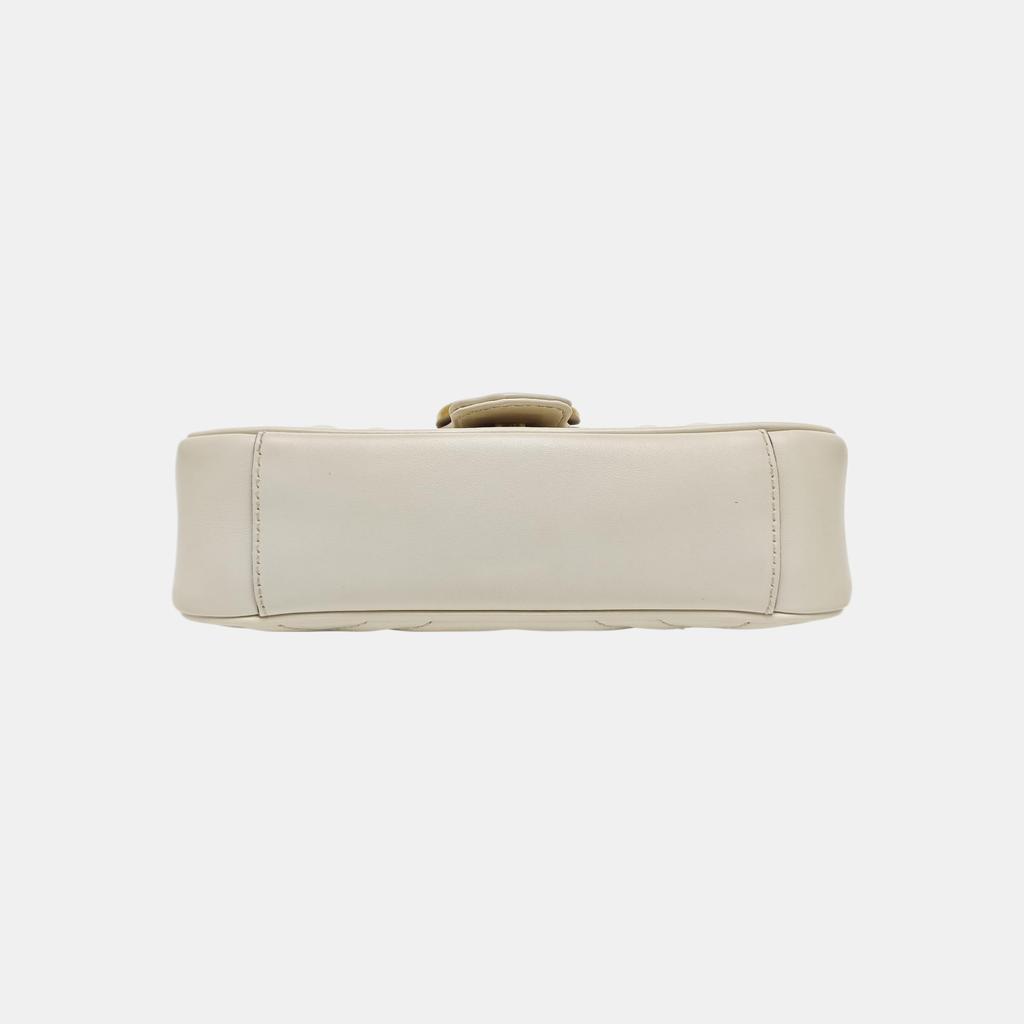 [Pre-Owned] Gucci GG Marmont Matelassé Mini Bag 'White' - Very Good #1NVV52K