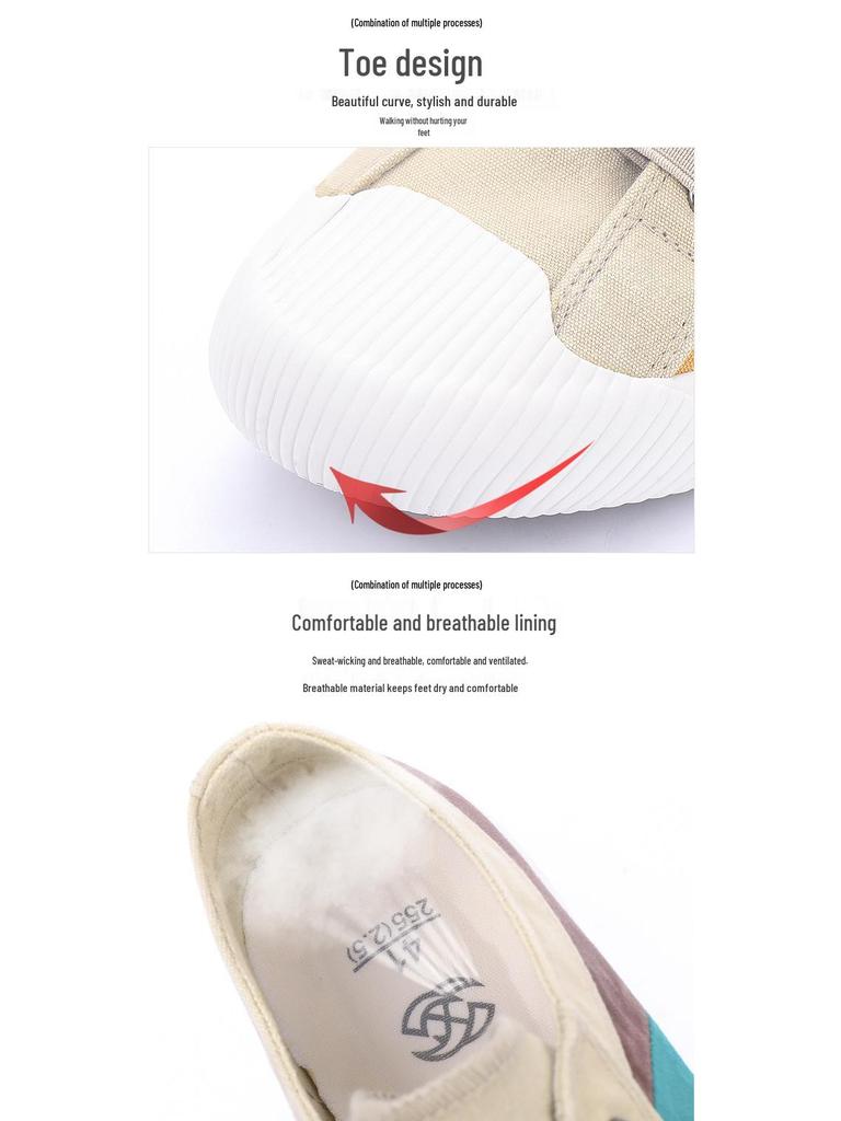 2026 Spring Men's Fashion Canvas Shoes: Korean Style Versatile Casual Breathable Skate Shoes
