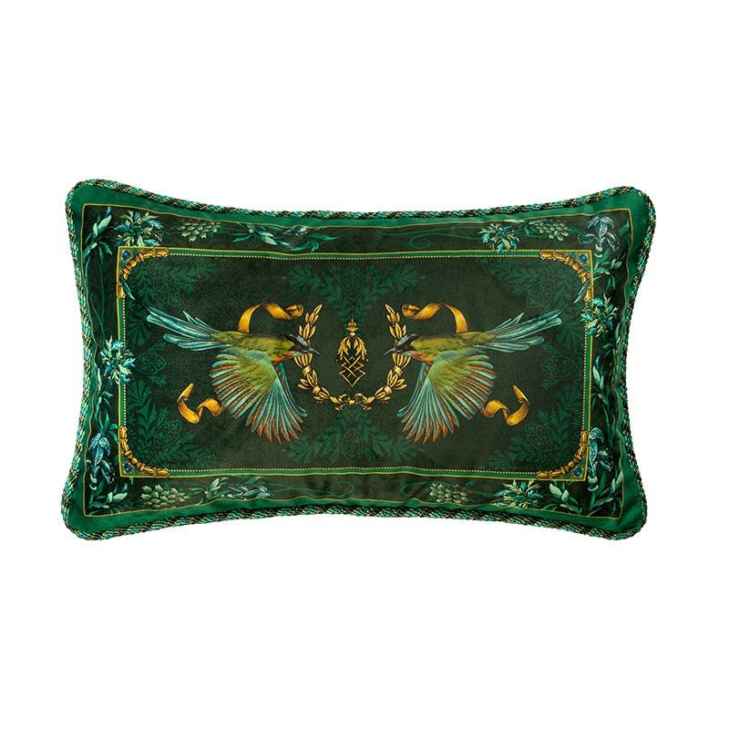 Federa Cuscino Decorativo per Casa, Federa Verde Scuro, Federa di Lusso, Divano, Letto, 18x18 Pollici, 45Cm