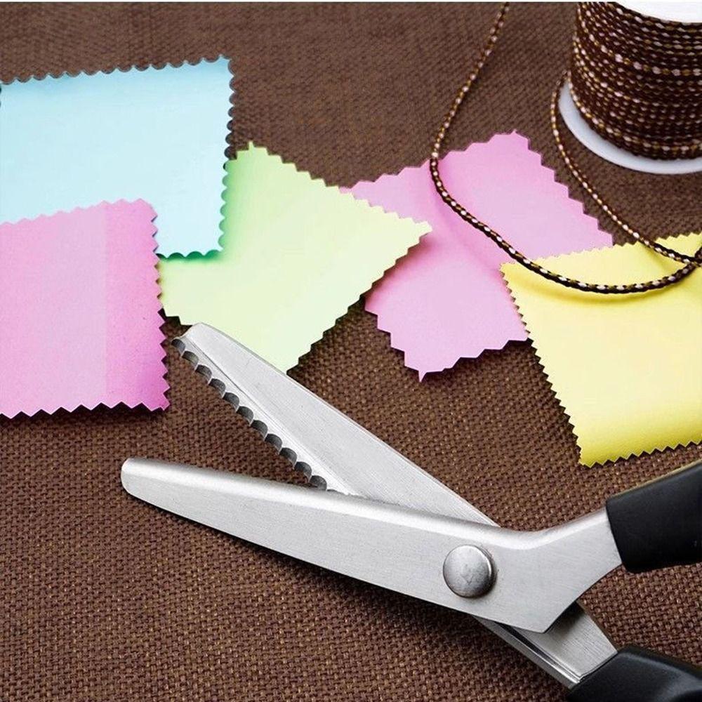 Triangle Teeth Pinking Shears Serrated Edge Tailor Scissors Zig Zag Scissors  Sewing Craft