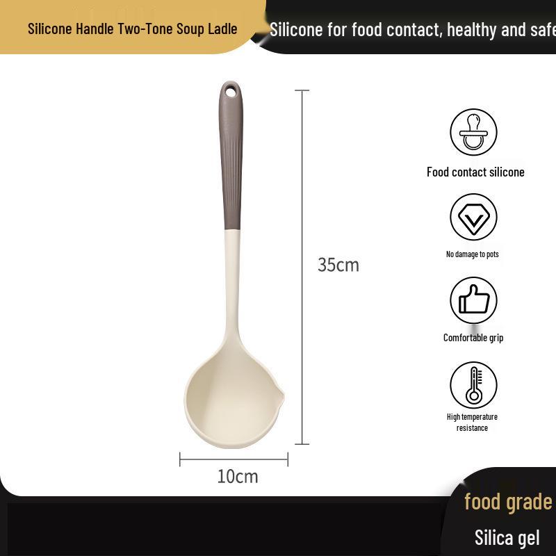 Silicone Oil-Separator Soup Spoon for Kitchen Use