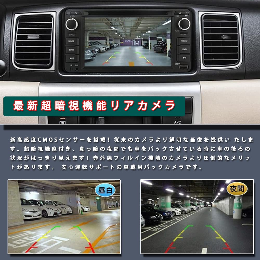 YuraYura Rear Camera, 1 Megapixel, Waterproof, IP68, Dustproof, 12 V, 720p, Ultra Wide Angle,