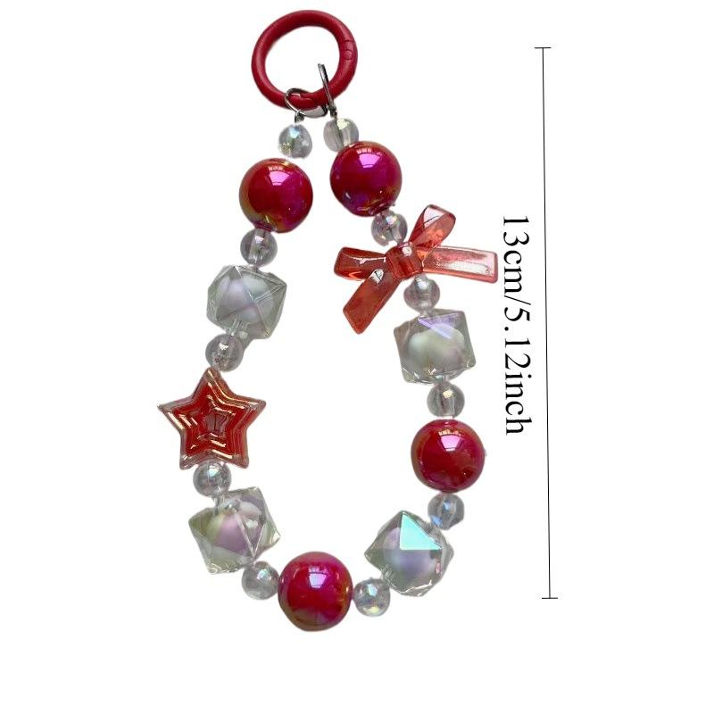 Candy Color Wrist Lanyard Keychain & Bag Charm Pendant