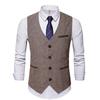 Suit Vest Men's Business Sleeveless Jacket Vests Wedding Party Waistcoat Man Blazer Vest Coat
