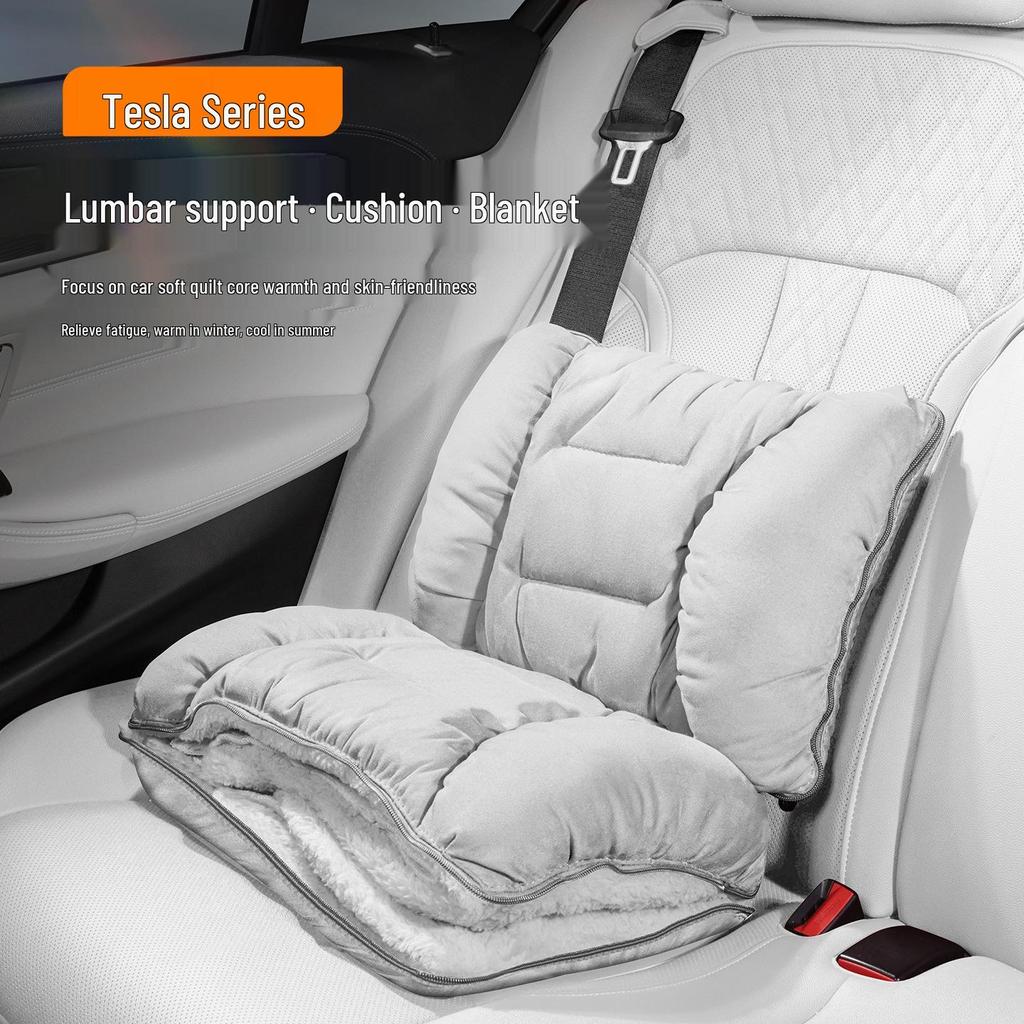 Tesla Compatible Winter Flannel Cushion Set for Model 3/Y