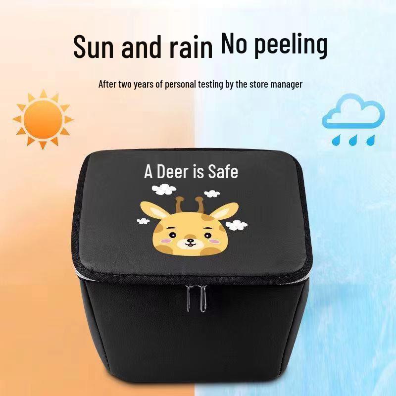Electric Vehicle Basket Liner: Waterproof, Dustproof Cover with Lid for Front Bicycle Storage