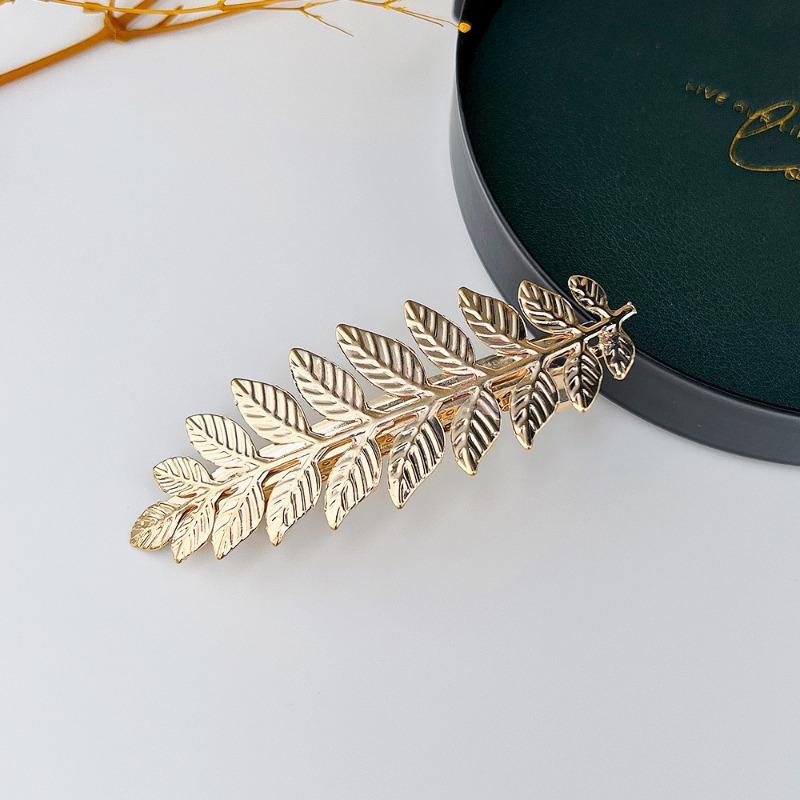 Bride Leaf Hairband Party Metal Leaf Hair Accessory Elegant Crown Headband Leaf Hairpin