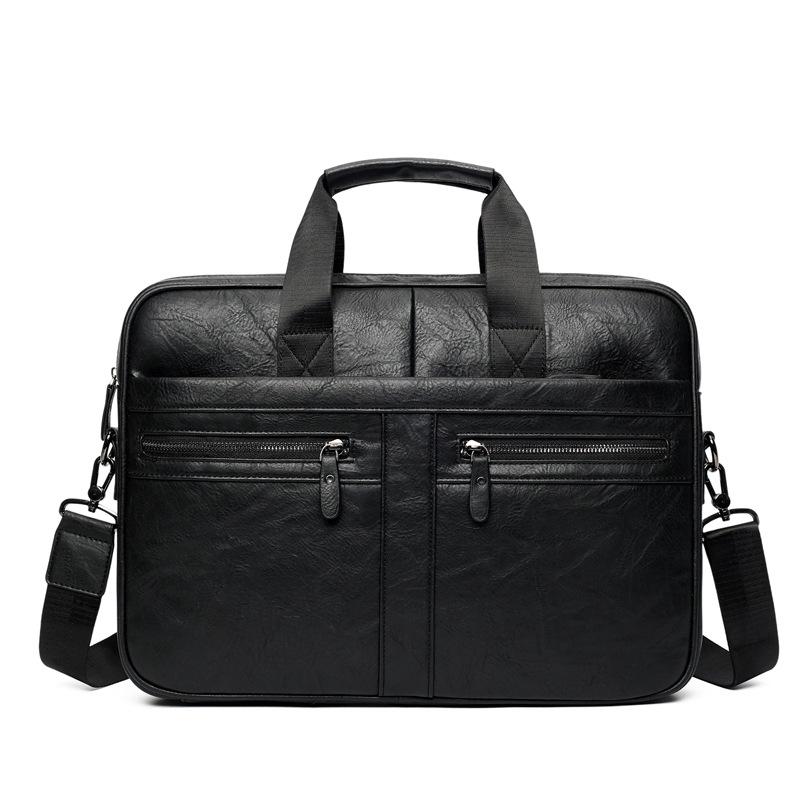 Men's New Business Laptop Bag Fashion Men's One-shoulder Messenger Briefcase Large-capacity Retro Shoulder Bag